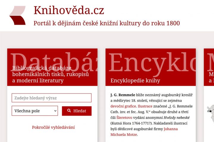 Knihoveda.cz - Portál k dějinám české knižní kultury do roku 1800